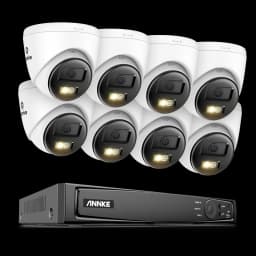 ANNKE 8CH 4K Ultra HD POE Network Video Security System 8MP H.265+ IP Camera Support Two Way Audio human & Vehicle Detection 4MM