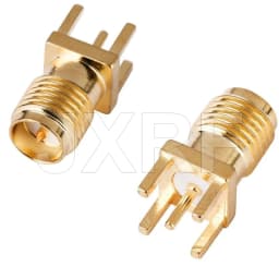10Pcs SMA Female Jack Male Plug Adapter Solder Edge PCB Straight Right Angle Mount RF Copper Connector Plug Socket