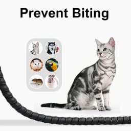 2Meters Spiral Cable Protector Line Organizer Tube Motorcycle Wire Protect Sleeve Flame Retardant Anti-Bite Cover Charger Cable