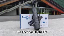 TrustFire R8 Army Tactical Flashlight 1700 Lumen 350 Meters Self Defense 18650 Battery Powerful Torch LED Lamp Hunting Lighting
