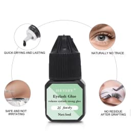 5ml No Irritation Eyelashes Extension Glue Quick Drying Long Lasting Waterproof Adhesive Black Eyelash Cluster Glue Makeup Tool