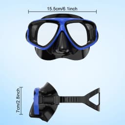 Scuba Optical Tempered Glasses Diving Mask Adults Myopia Swimming Googles Nearsighted Lenses Short-Sighted Silicone Skirt