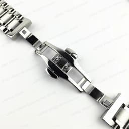 Arc Flat End Solid Stainless Steel Watchband for Tissot Butterfly Clasp Strap 12 13 14 15 16 17 18 19 20 21 22 23 24mm Universal