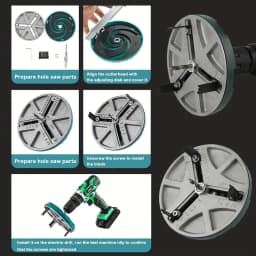 Adjustable Multifunctional Universal Hole Opener Diameter Woodworking Hole Adjustable Opener Diameter Hole Saw 45mm-130mm