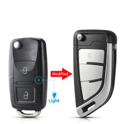 KEYYOU 1PCS Modified Version For Volkswagen VW Golf 4 5 6 7 Jetta Passat CC Tiguan Polo Beetle Skoda Flip Remote Car Key Shell