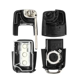 KEYYOU 1PCS Modified Version For Volkswagen VW Golf 4 5 6 7 Jetta Passat CC Tiguan Polo Beetle Skoda Flip Remote Car Key Shell