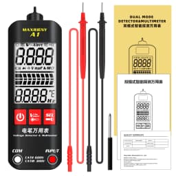 A1 Voltage Tester Smart Digital Multimeter Non-Contact Electrician Pen Detector Voltmeter Ac Live Wire Test Ohm Hz NCV Meter
