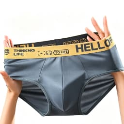 5Pcs Men's Underwear Summer Men Briefs Male Large Size XS-XL Boy Comfortable Solid Underpants Fungi-Proofing Men Panties