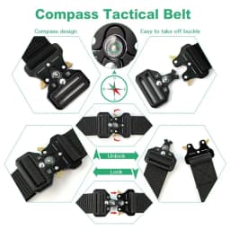 Men's Belt Outdoor Multi Function Compass Belt High Quality Canvas For Nylon Male Luxury Belts Women's Sports Jeans Neutral Belt