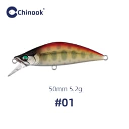 Chinook Sinking Minnowbait Small Trout Minnow Lure 50mm 5.2g Lures for Fishing SwimBait Rap Pike Bass Lurebait