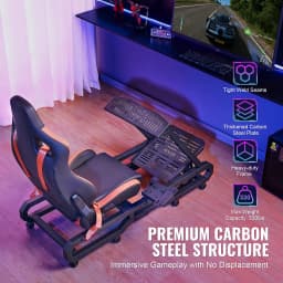 VEVOR Racing Wheel Stand For Logitech G923/G920/G29 Heavy Duty Steel Driving Simulator Cockpit-Thrustmaster T248P Load 330 LBS