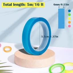 10 Rolls Transparent Highlighter Tape, 5 Colors Book Annotation Sticky Notes, Reading Marking Sticker