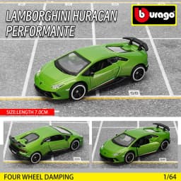 Bburago 1:64 GOLF GT 2017 2020 mustang shelby gt500 Car Model Collection Xmas Gift Toys for Boys Ferrari Benz Volkswagen