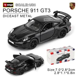 Bburago 1:64 GOLF GT 2017 2020 mustang shelby gt500 Car Model Collection Xmas Gift Toys for Boys Ferrari Benz Volkswagen