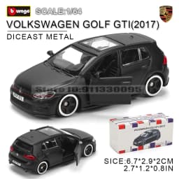 Bburago 1:64 GOLF GT 2017 2020 mustang shelby gt500 Car Model Collection Xmas Gift Toys for Boys Ferrari Benz Volkswagen