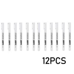 New 1/2/3PCS Waterproof Metal Marker Permanent White Paint Pen Washing Art Painting Graffiti Pens Fabric Wood Leather Marker1MM