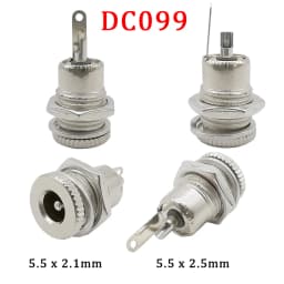 2/5/10Pcs Silver Metal 5.5x2.1mm/5.5mm X 2.5mm DC Power Male Plug Jack Connector with Spring Yellow Head 5.5*2.1/5.5*2.5mm DC099