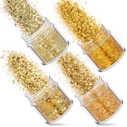 SNASAN 4Pcs Color Superfine Glitters Powder 1mm Sequins Mix For Jewelry Making DIY UV Epoxy Resin Silicone Mold Filling Material