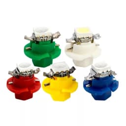 10PCS Car Instrument Lights B8.4 LED Brand New T5 B8.4D 5050 1SMD Side Indicator Lights Car Light Gauge Dashboard Lamp 12V