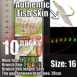 Lunker Sabiki lure flasher rig hook soft bait luminous eel glow dark mackerel fishing snapper mulloway flathead mullet shark