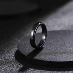Kolmnsta 2/4/6mm Black Brushed Fashion Ceramic Ring Women Men Wedding Rings Engagement Band Female Jewelry bague Plus Size 4-14