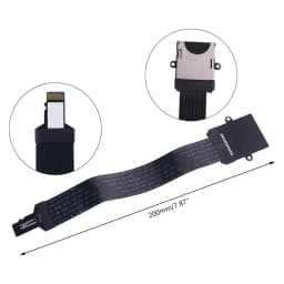 SD Card Female to TF Micro SD Male (SD to TF) Flexible Memory Card Extension Cable Extender Adapter Reader Cord Linker 20/48cm