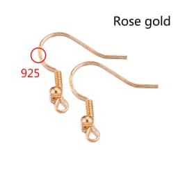 100pcs/lot Carven 925 Silver Copper Earrings Clasps Hooks Fittings DIY Jewelry Making Accessories Iron Hook Earwire Jewelry