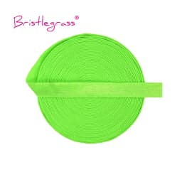 BRISTLEGRASS 2 5 10 Yard 3/8" 10mm Solid Shiny Non-Foldover Elastic Spandex Satin Band Bra Strap Headband Dress Sewing Lace Trim