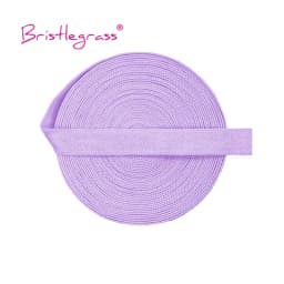BRISTLEGRASS 2 5 10 Yard 3/8" 10mm Solid Shiny Non-Foldover Elastic Spandex Satin Band Bra Strap Headband Dress Sewing Lace Trim