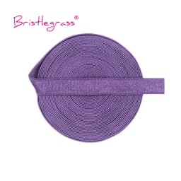 BRISTLEGRASS 2 5 10 Yard 3/8" 10mm Solid Shiny Non-Foldover Elastic Spandex Satin Band Bra Strap Headband Dress Sewing Lace Trim