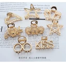 1Pcs Fashion Smal Simple Wild Geometric Hair Claw for Women Girls Clamps Hair Crab Metal Hair Clip Claw Accessories Headwear