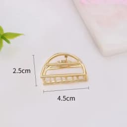 1Pcs Fashion Smal Simple Wild Geometric Hair Claw for Women Girls Clamps Hair Crab Metal Hair Clip Claw Accessories Headwear