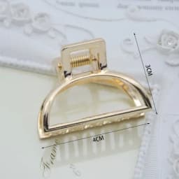 1Pcs Fashion Smal Simple Wild Geometric Hair Claw for Women Girls Clamps Hair Crab Metal Hair Clip Claw Accessories Headwear