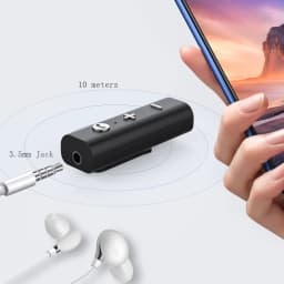 Kebidu 3.5mm Jack Audio Bluetooth 5.0 Receiver For Earphone Wireless Adapter Bluetooth Aux Audio Music Transfer For Headphone