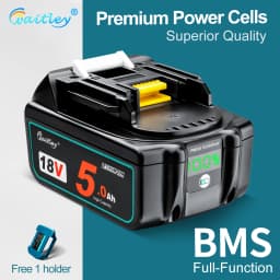 Waitley 18V Battery For Makita Power Tools Replacement Accessories BL1860 BL1850 / Li-ion Rechargeable batteries Pack