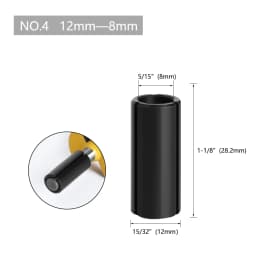 LA VIE 1pc CNC Router Bit High Precision Adapter Collet Milling Cutter Tool Adapters Holder 6mm 6.35mm 8mm 10mm 12mm 12.7mm 4001