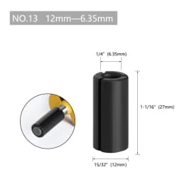LA VIE 1pc CNC Router Bit High Precision Adapter Collet Milling Cutter Tool Adapters Holder 6mm 6.35mm 8mm 10mm 12mm 12.7mm 4001