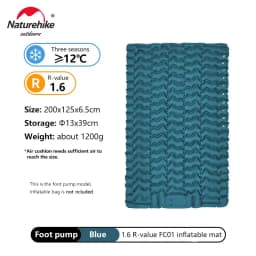 Naturehike Inflatable Mattress Camping Mattress Air Mattress Ultralight Outdoor Sleeping Pad Folding Bed Hiking Sleeping Mat