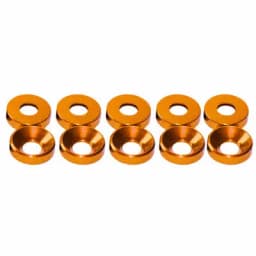 20pcs M2 M3 M4 M5 M6 Aluminum Colourful Anodized Countersunk Head Bolt Washers Gasket Red/Grey/deep Blue/Black/purple