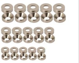 20pcs M2 M3 M4 M5 M6 Aluminum Colourful Anodized Countersunk Head Bolt Washers Gasket Red/Grey/deep Blue/Black/purple