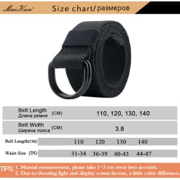 Maikun Tactical Canvas Men Belt High Quality Unisex Double D-Ring Buckle Waistband Casual Canvas Female Belt Fabric For Jeans