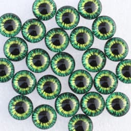 8 10 12 14 16 18 20 25mm Mixed with 5 different Dragon Eyes Pairs Pattern Glass Cabochon Flatback Photo DIY Making Accessories
