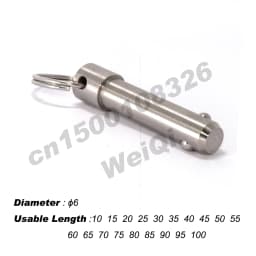 Spring Pins, QUICK RELEASE PINS, Ball Lock Pins, Stainless Steel Pin Dia 5/6/10/12/16/20, Usable Length 10~100mm