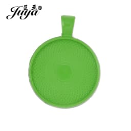 JUYA 10pcs Pendant Cabochon Base DIY Jewelry Making 25mm Inner Size Plated Crafts Setting Necklace Jewellery Findings Accessory
