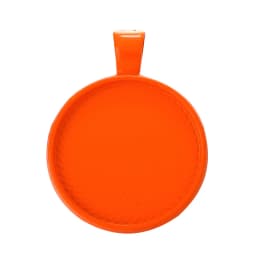 JUYA 10pcs Pendant Cabochon Base DIY Jewelry Making 25mm Inner Size Plated Crafts Setting Necklace Jewellery Findings Accessory