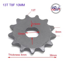 9 10 11 12 13 14 15 Tooth 9T 10T 11T 12T 13T 14T 15T T8F Sprocket 10MM For Razor EVO IZIP 500W 1000W Electric Scooter