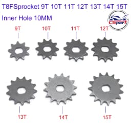 9 10 11 12 13 14 15 Tooth 9T 10T 11T 12T 13T 14T 15T T8F Sprocket 10MM For Razor EVO IZIP 500W 1000W Electric Scooter