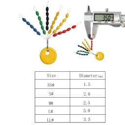 EASY CATCH 150Pcs Rubber Float Stops Space Beans Oval Stopper Connector Line Buoys Fishing Bobber Float for Fishing Accessories