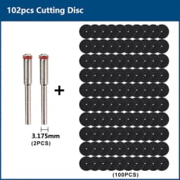 CMCP 32mm Abrasive Cutting Disc With Mandrels Grinding Wheels For Dremel Accesories Metal Cutting Rotary Tool Saw Blade