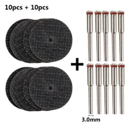CMCP 32mm Abrasive Cutting Disc With Mandrels Grinding Wheels For Dremel Accesories Metal Cutting Rotary Tool Saw Blade